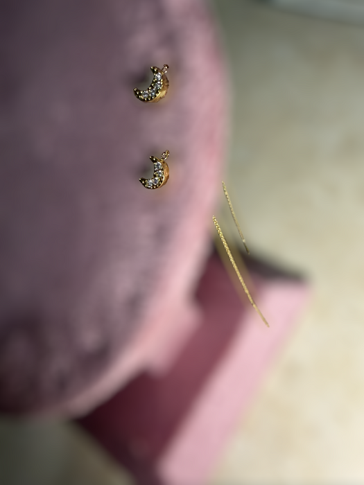 Orecchini Saliscendi Luna