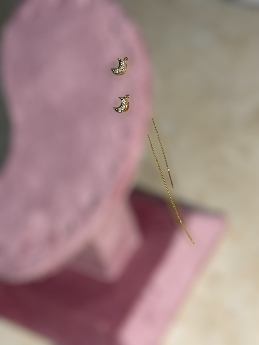 Orecchini Saliscendi Luna